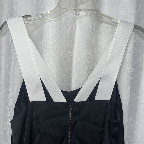 Banana Republic Black Grosgrain Straps Lined Blouse Top Tank Size Med NWT - Picture 5 of 7